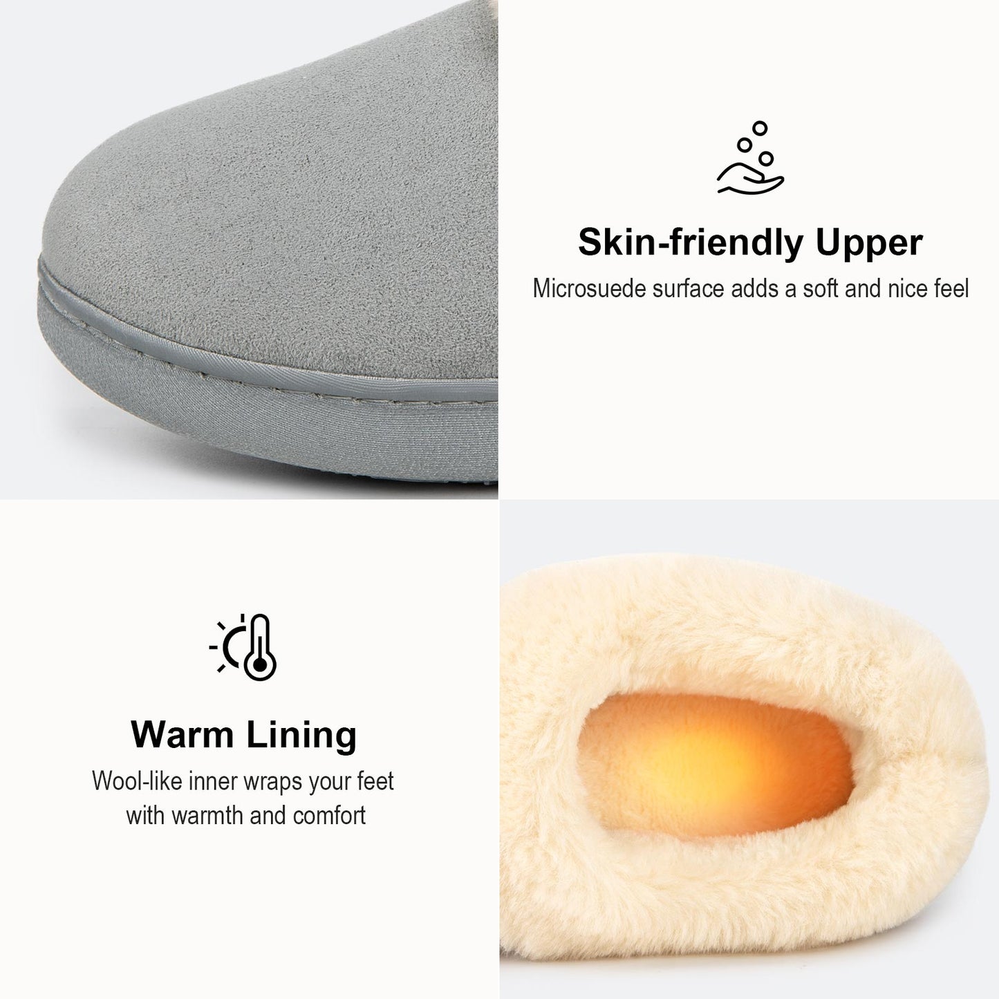 EverFoams Women's Faux Fur Bootie Slippers Ladies House Shoes with Bedroom Memory Foam and Indoor Outdoor Rubber Sole