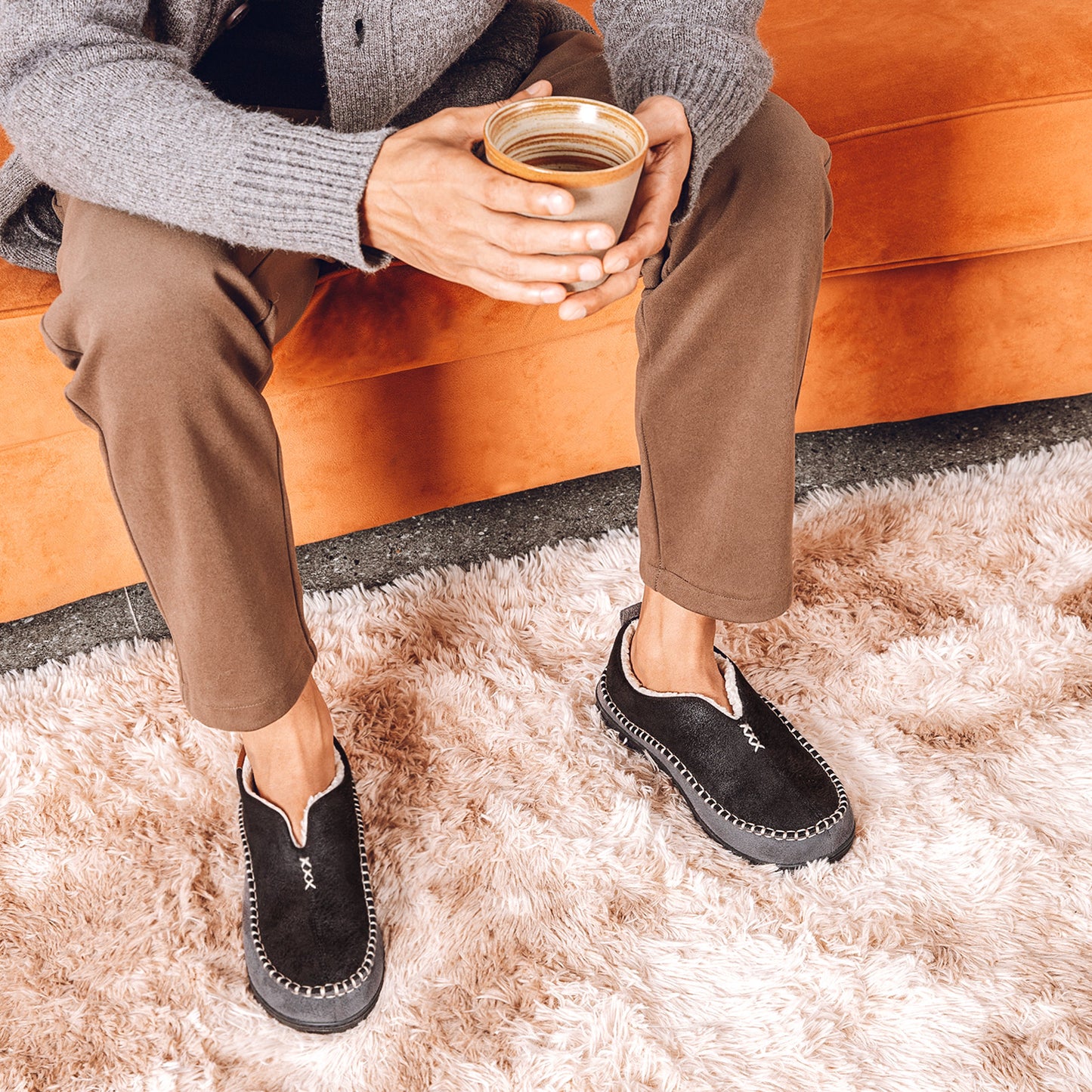 EverFoams Men's Moccasin Slippers