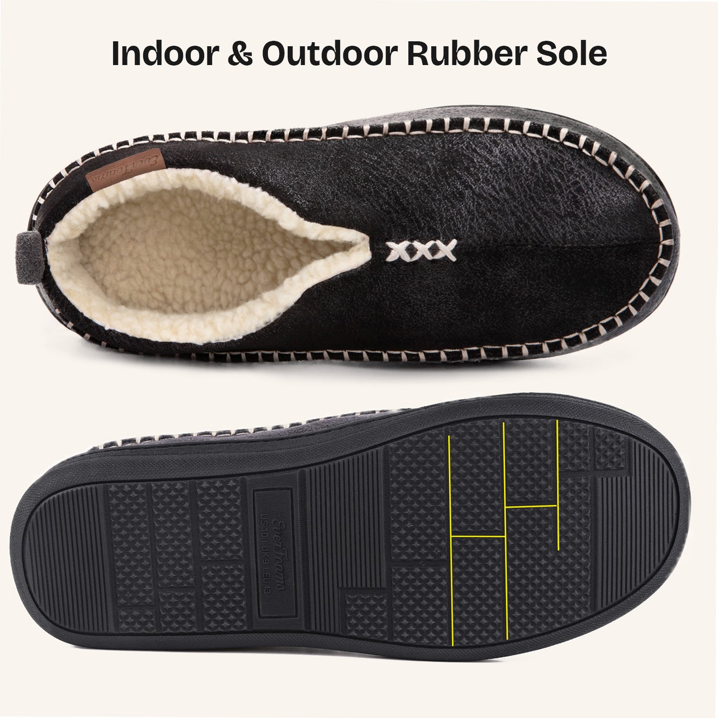 EverFoams Men's Moccasin Slippers