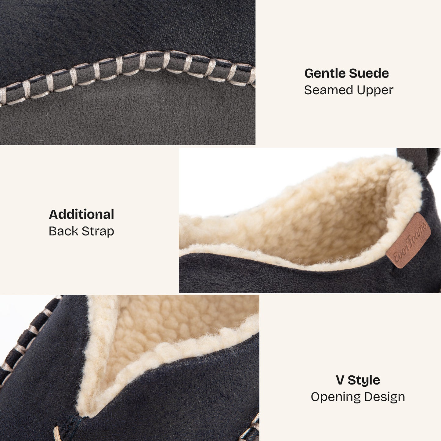 EverFoams Men's Moccasin Slippers