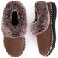 EverFoams Women's Fluffy Wool Faux Fur Loafers Slippers