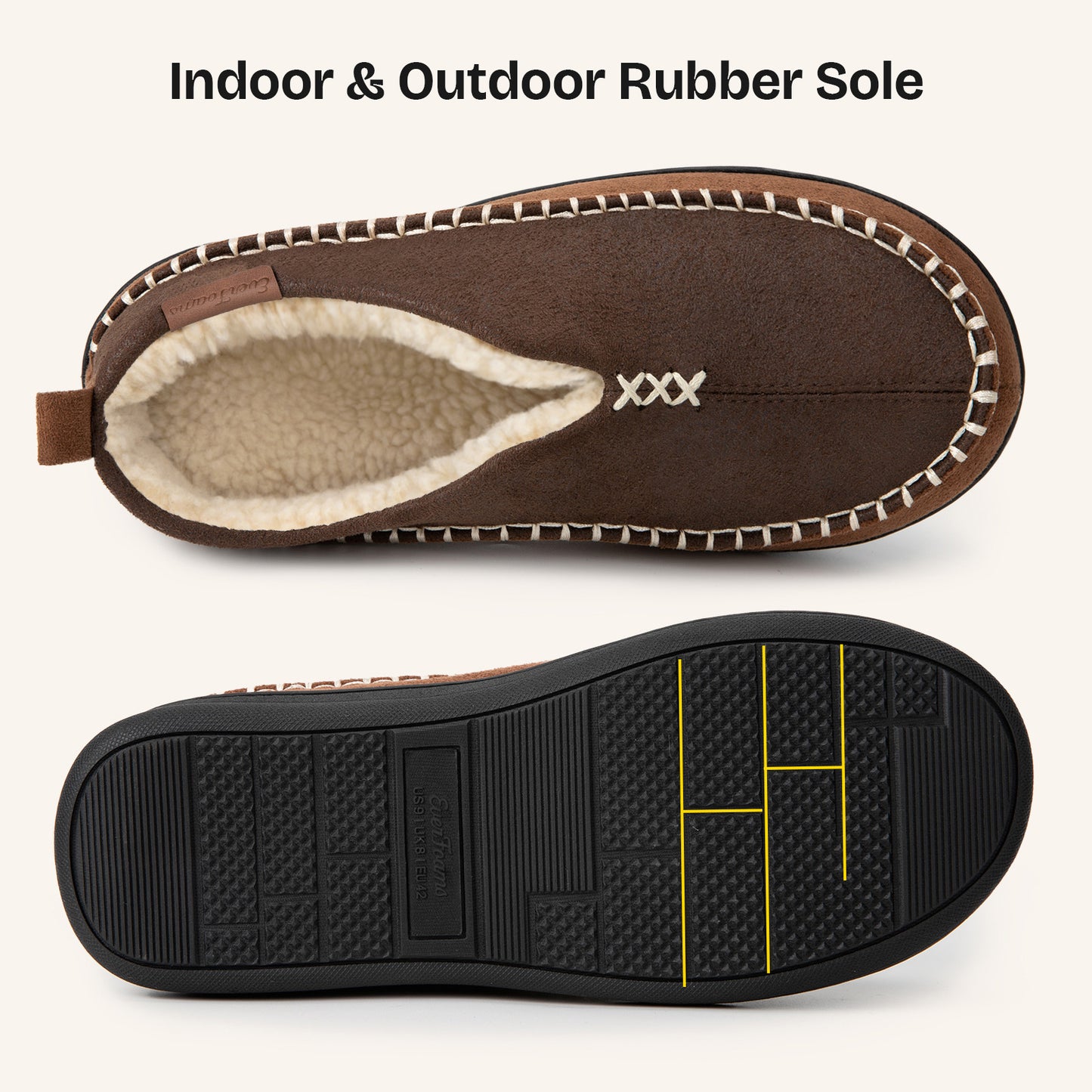 EverFoams Men's Moccasin Slippers