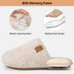 EverFoams Women's Fuzzy Slip-on Slippers Warm Cozy Soft Lightweight Memory Foam Indoor House Shoes