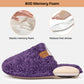EverFoams Women's Fuzzy Slip-on Slippers Warm Cozy Soft Lightweight Memory Foam Indoor House Shoes