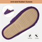 EverFoams Women's Fuzzy Slip-on Slippers Warm Cozy Soft Lightweight Memory Foam Indoor House Shoes