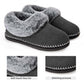 EverFoams Women's Fluffy Wool Faux Fur Loafers Slippers