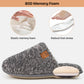 EverFoams Women's Fuzzy Slip-on Slippers Warm Cozy Soft Lightweight Memory Foam Indoor House Shoes