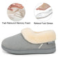 EverFoams Women's Faux Fur Bootie Slippers Ladies House Shoes with Bedroom Memory Foam and Indoor Outdoor Rubber Sole