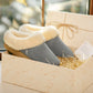 EverFoams Women's Microsuede Slippers Comfy Memory Foam Non-slip Indoor House Shoes with Fuzzy Collar