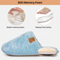 EverFoams Women's Fuzzy Slip-on Slippers Warm Cozy Soft Lightweight Memory Foam Indoor House Shoes