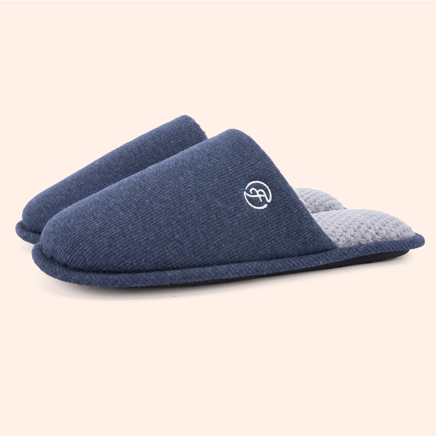 EverFoams Men's Cotton Knit Slippers