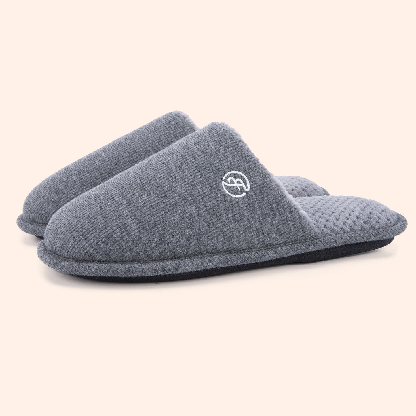 EverFoams Men's Cotton Knit Slippers