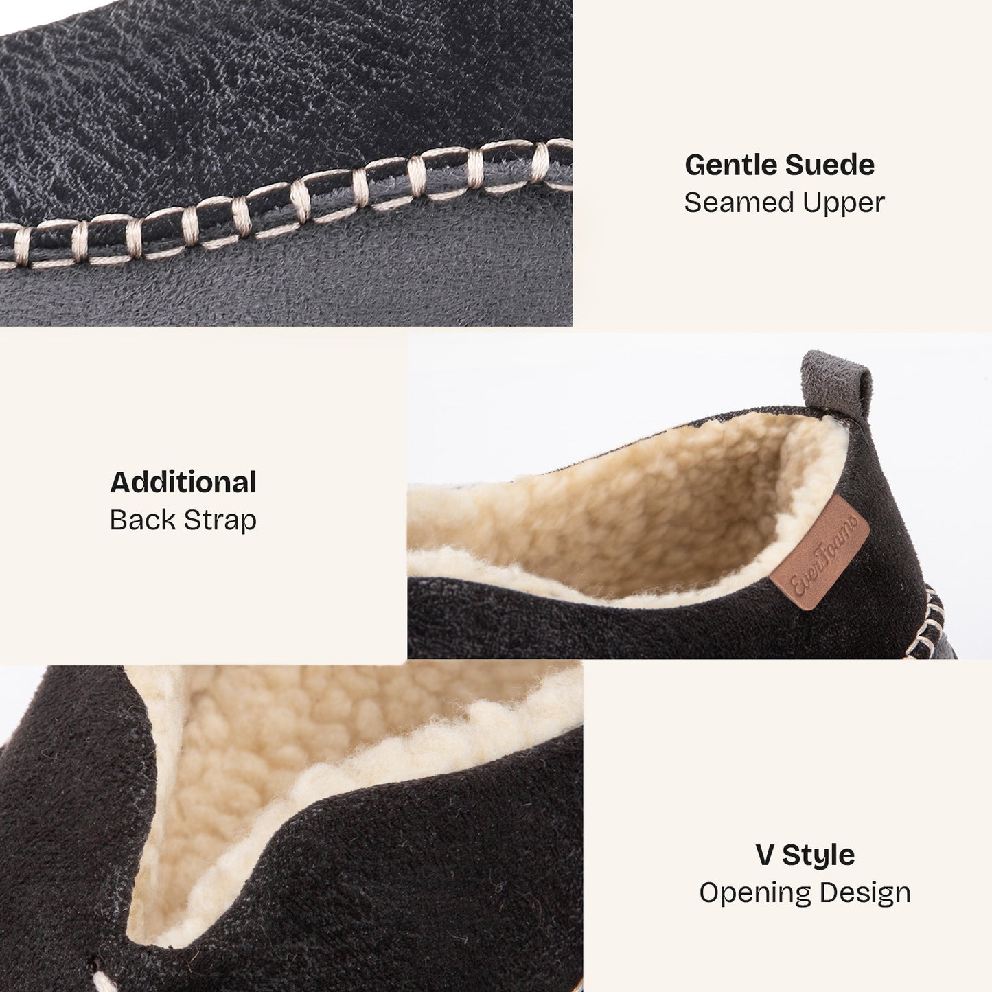 EverFoams Men's Moccasin Slippers