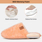 EverFoams Women's Fuzzy Slip-on Slippers Warm Cozy Soft Lightweight Memory Foam Indoor House Shoes