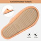 EverFoams Women's Fuzzy Slip-on Slippers Warm Cozy Soft Lightweight Memory Foam Indoor House Shoes