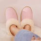 EverFoams Women's Microsuede Slippers Comfy Memory Foam Non-slip Indoor House Shoes with Fuzzy Collar