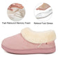 EverFoams Women's Faux Fur Bootie Slippers Ladies House Shoes with Bedroom Memory Foam and Indoor Outdoor Rubber Sole