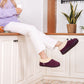EverFoams Women's Faux Fur Bootie Slippers Ladies House Shoes with Bedroom Memory Foam and Indoor Outdoor Rubber Sole