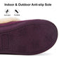 EverFoams Women's Faux Fur Bootie Slippers Ladies House Shoes with Bedroom Memory Foam and Indoor Outdoor Rubber Sole