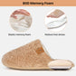 EverFoams Women's Fuzzy Slip-on Slippers Warm Cozy Soft Lightweight Memory Foam Indoor House Shoes