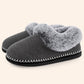 EverFoams Women's Fluffy Wool Faux Fur Loafers Slippers