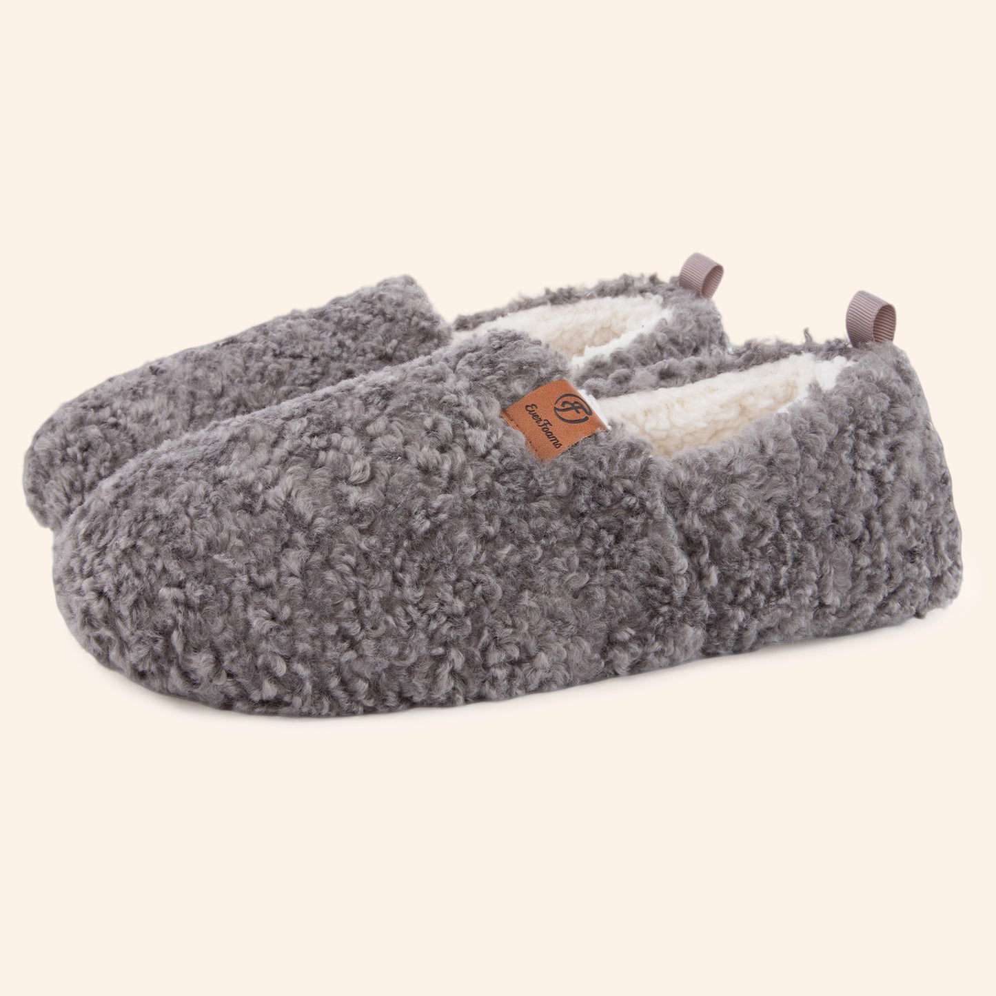 EverFoams Women’s Soft Curly Full Slippers