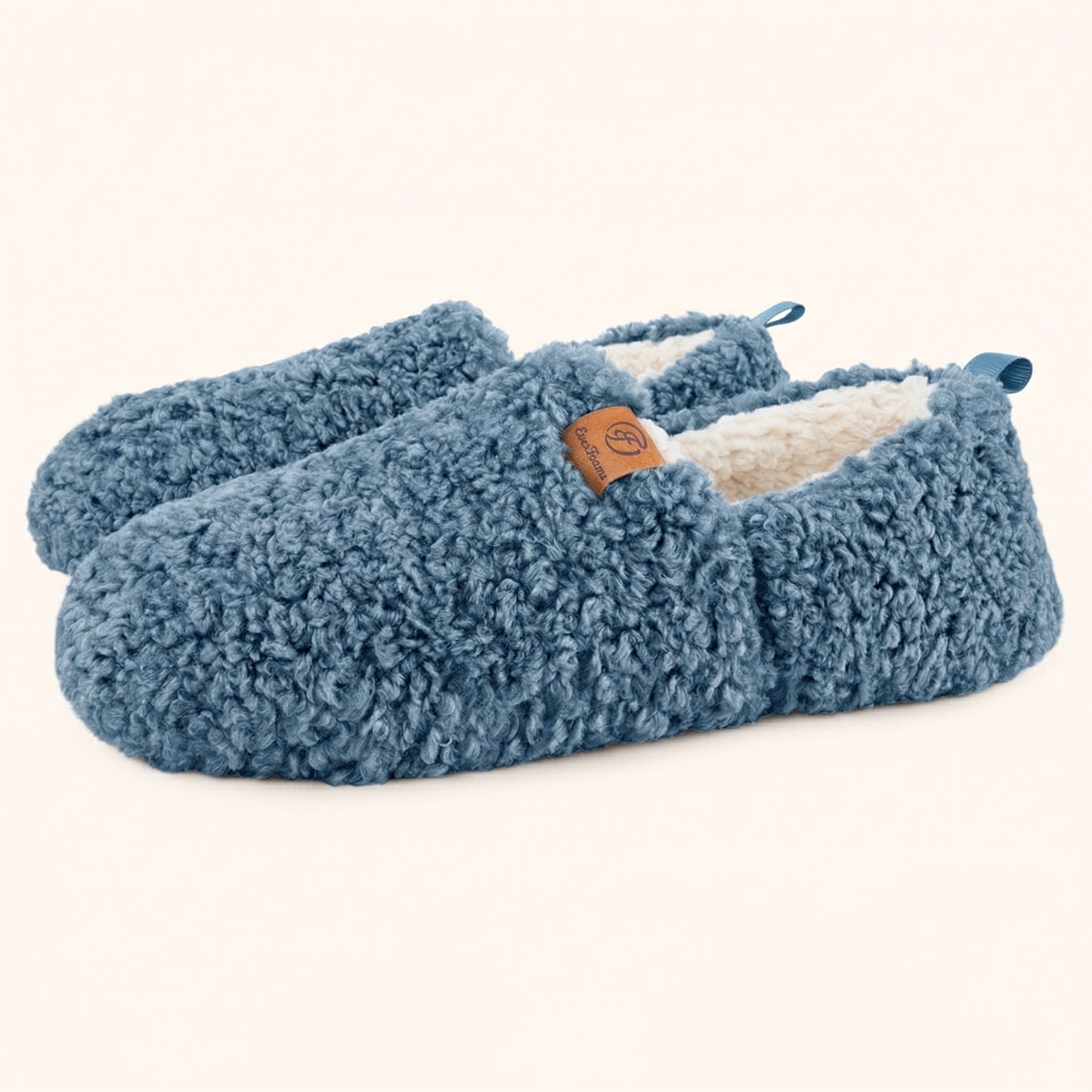 EverFoams Women’s Soft Curly Full Slippers