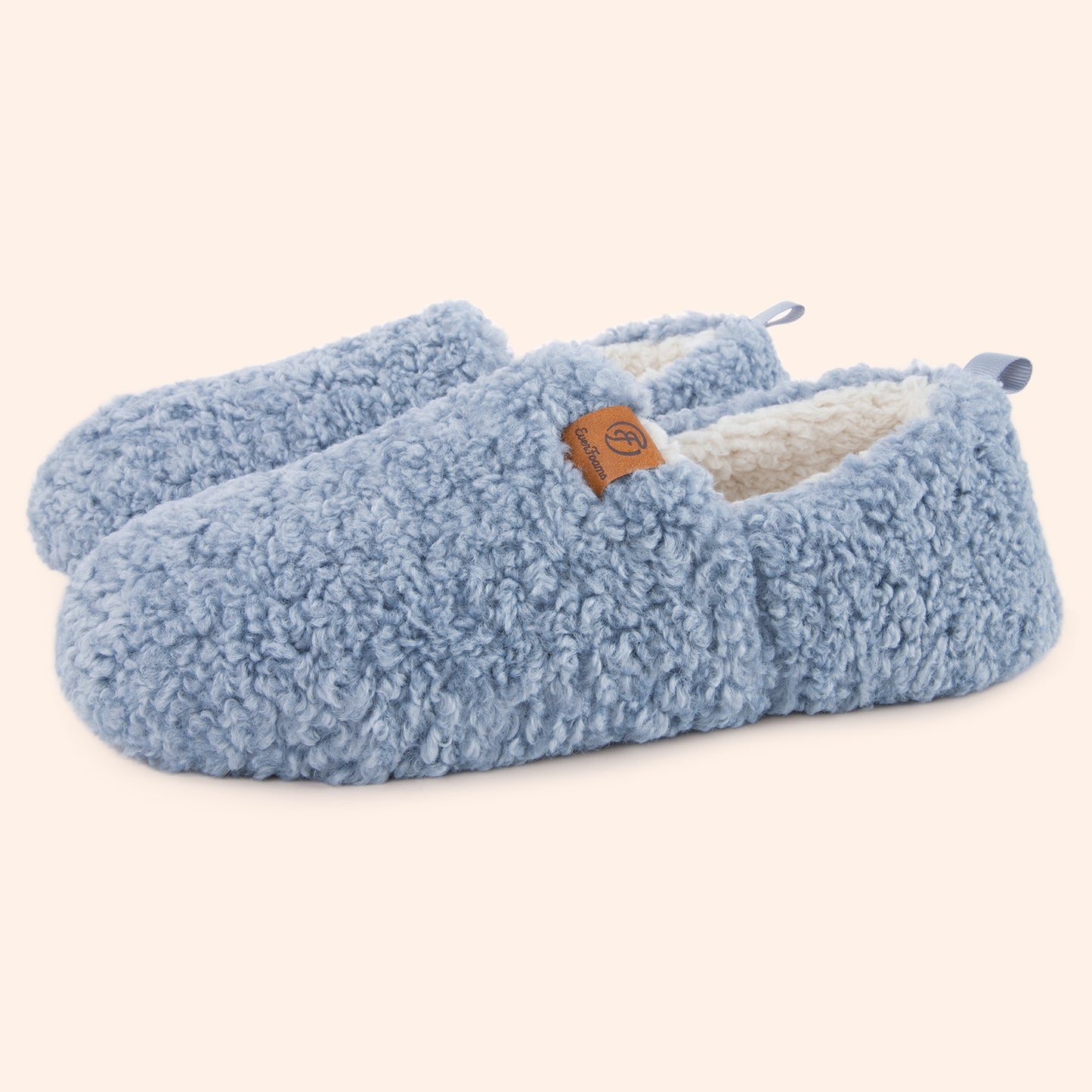 EverFoams Women’s Soft Curly Full Slippers