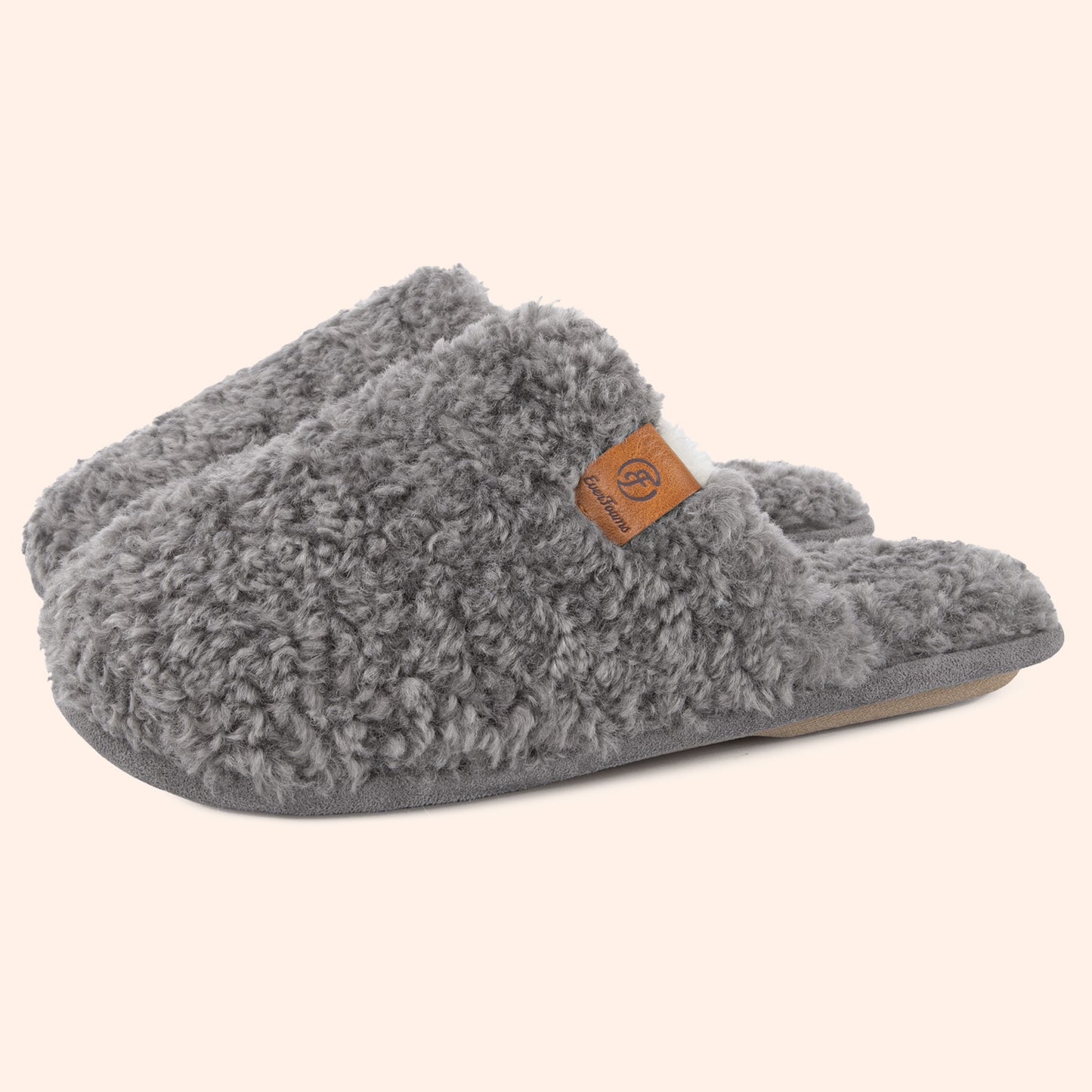 EverFoams Women's Fuzzy Slip-on Slippers
