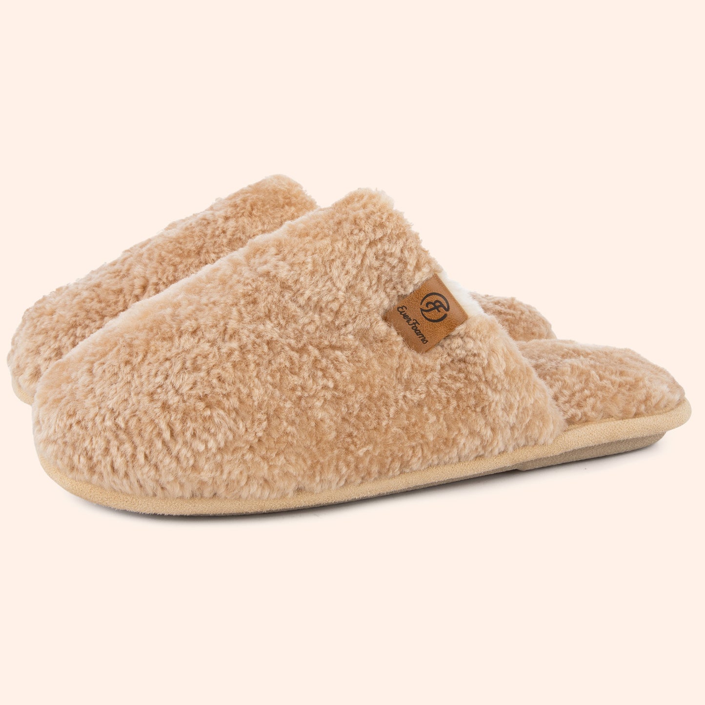 EverFoams Women's Fuzzy Slip-on Slippers