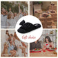 EverFoams Women's Open-Toe Bow Slippers with Memory Foam Indoor House Non-Slip Sole