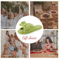 EverFoams Women's Open-Toe Bow Slippers with Memory Foam Indoor House Non-Slip Sole