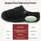 EverFoams Women's Cozy Waffle Slippers Soft Quilted Memory Foam Indoor House Shoes