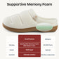 EverFoams Women's Cozy Waffle Slippers Soft Quilted Memory Foam Indoor House Shoes