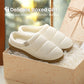 EverFoams Women's Cozy Waffle Slippers Soft Quilted Memory Foam Indoor House Shoes
