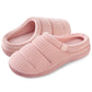 EverFoams Women's Cozy Waffle Slippers Soft Quilted Memory Foam Indoor House Shoes