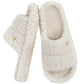 EverFoams Women's Fashionable Open-toe Slippers with Cozy Plush Non-Slip Sole