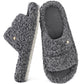 EverFoams Women's Fashionable Open-toe Slippers with Cozy Plush Non-Slip Sole