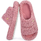 EverFoams Women's Fashionable Open-toe Slippers with Cozy Plush Non-Slip Sole