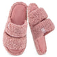 EverFoams Women's Fuzzy Open Toe Slippers