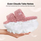 EverFoams Women's Fuzzy Open Toe Slippers