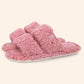 EverFoams Women's Fuzzy Open Toe Slippers