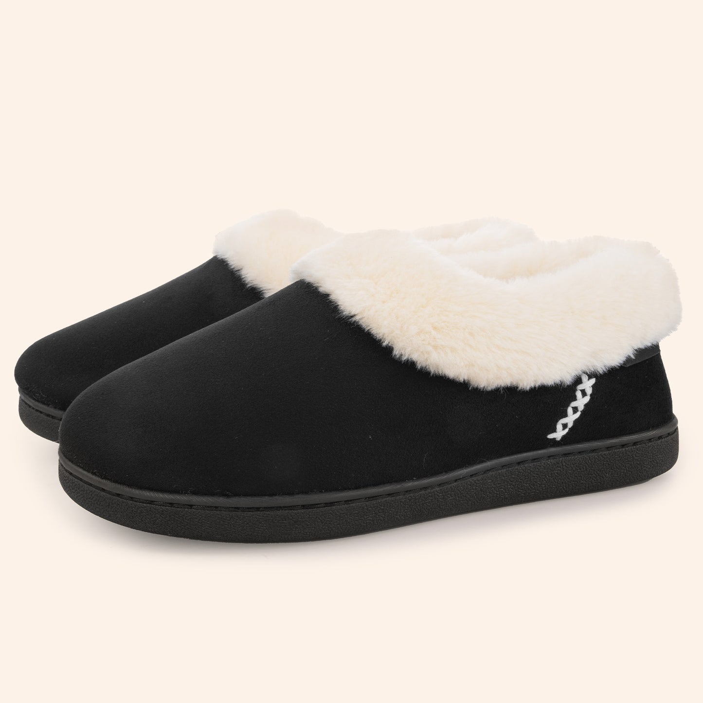 EverFoams Women's Faux Fur Bootie Slippers