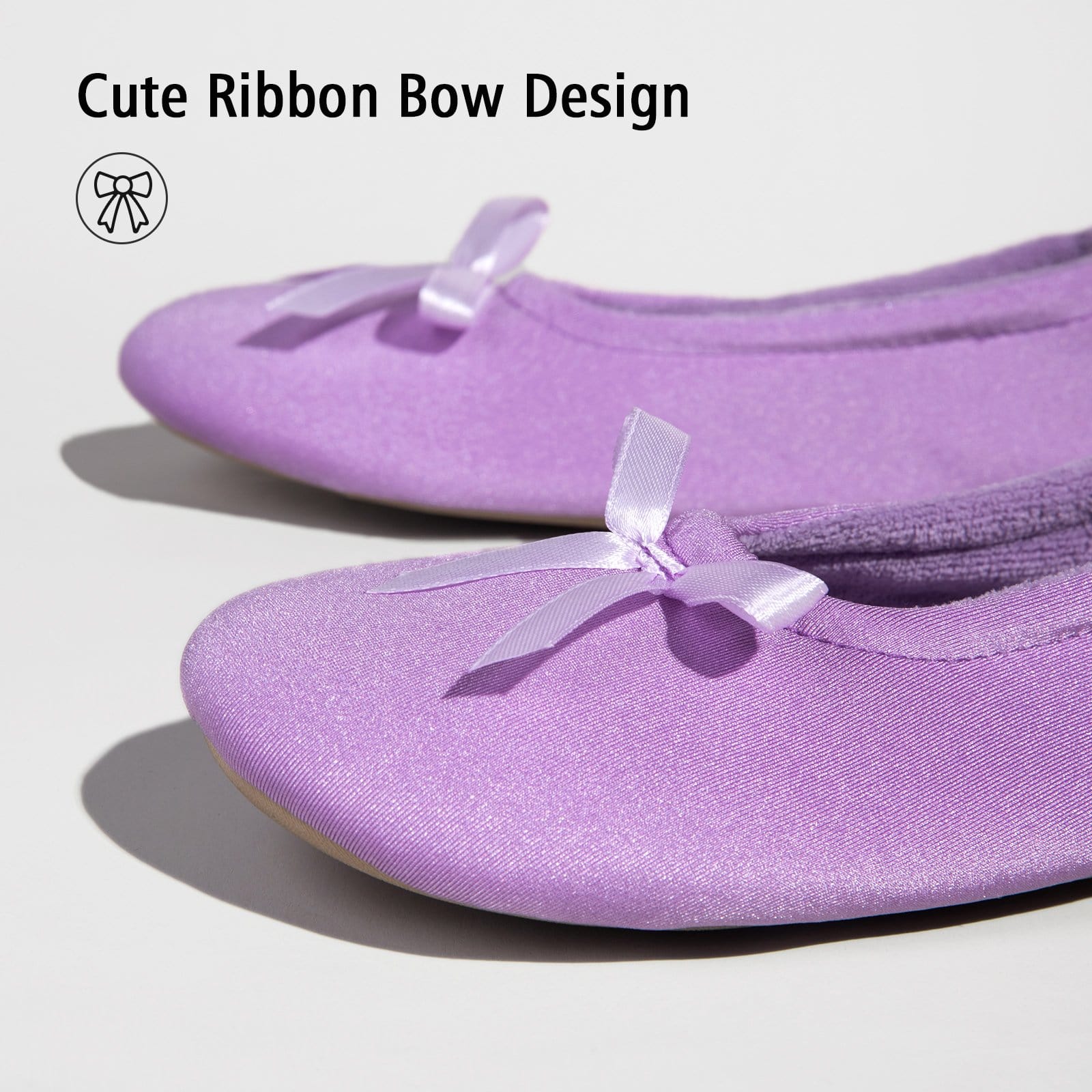 Purple discount ballerina slippers