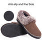 EverFoams Women's Fluffy Wool Faux Fur Loafers Slippers